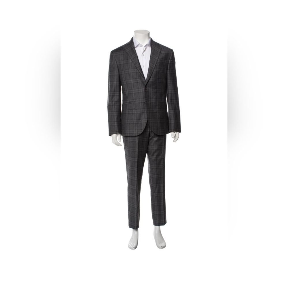 Victor Talbots Mens Plaid Print Two Piece Suit